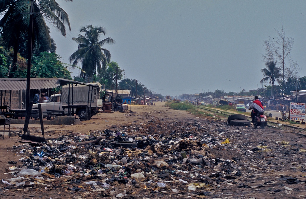 Benin-street trash