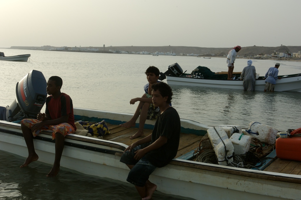 Omani fishermen-boat sharks