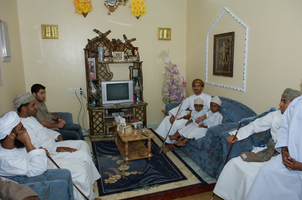 Omani-groom and men-children