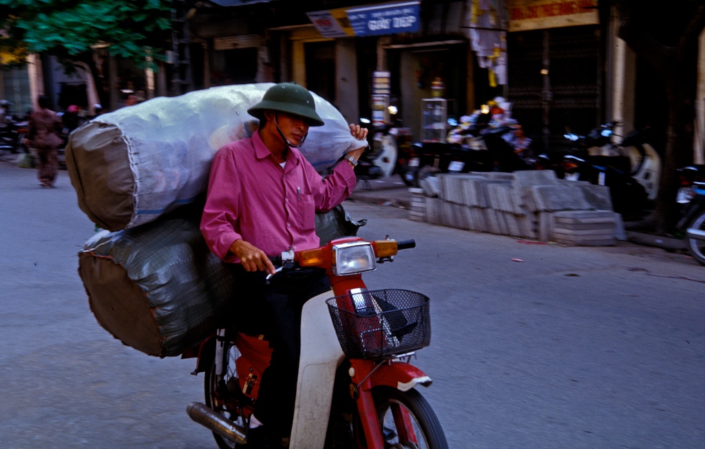 Vietnam-bike man and bags